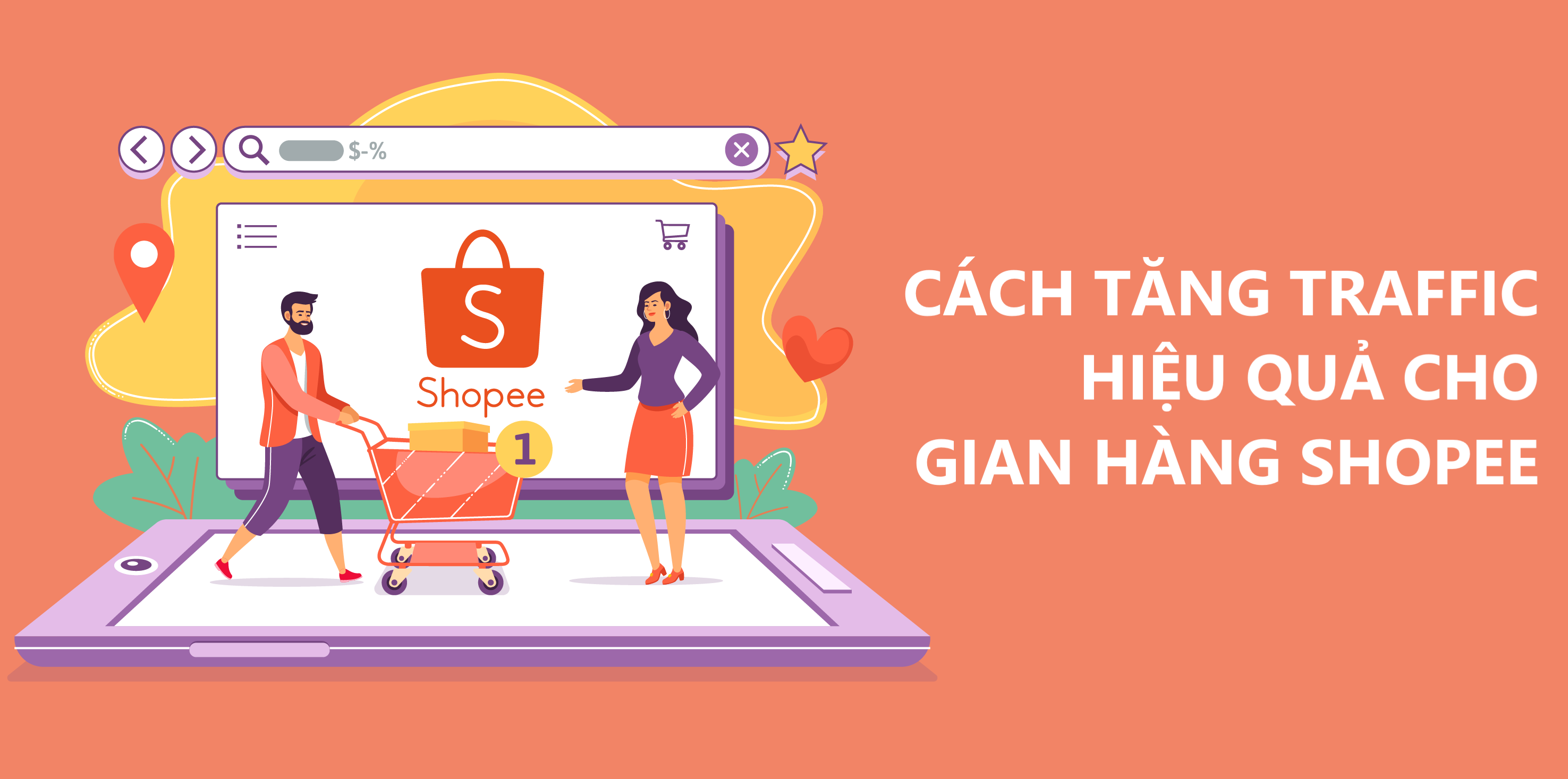 Hướng dẫn kéo traffic Shopee