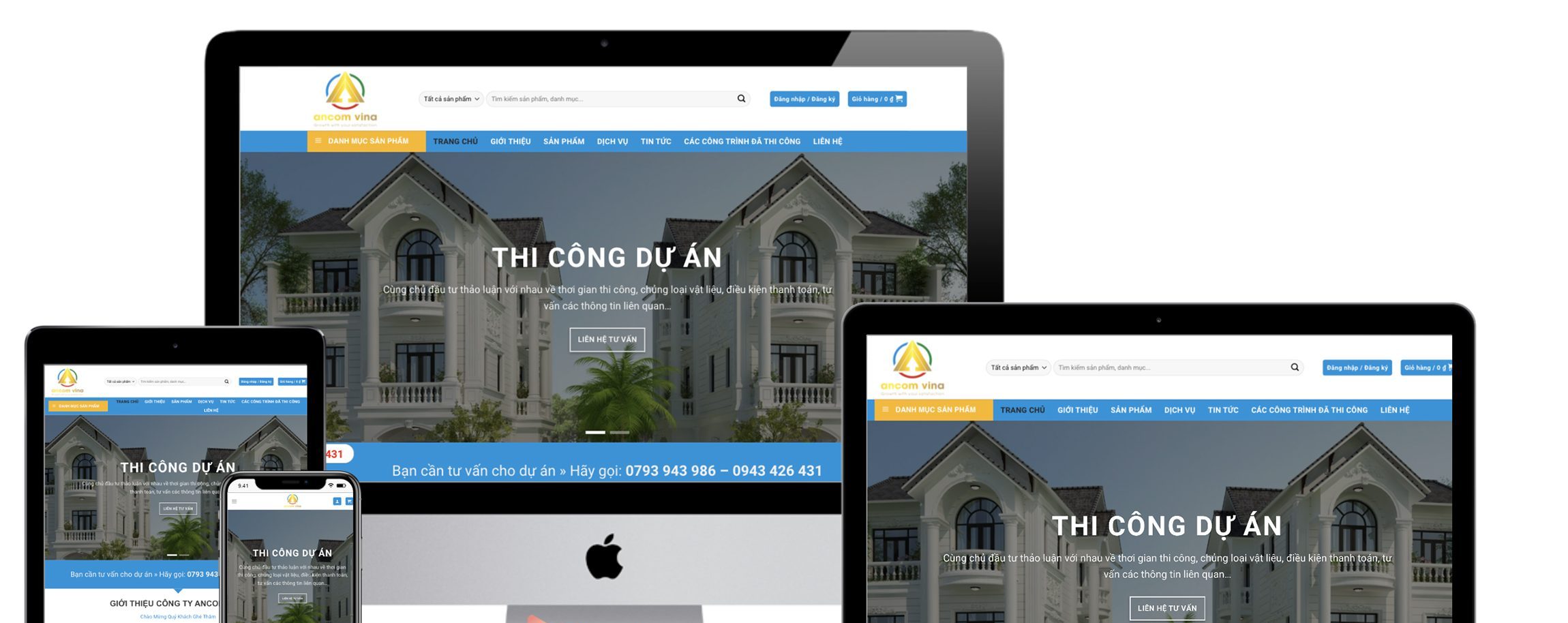 Thiết Kế Website Công ty Xây Dựng