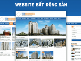 thiết kế website bất động sản