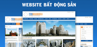 thiết kế website bất động sản